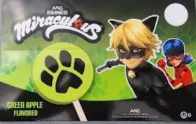 Blue Bunny Miraculous Cat Noir green apple bar with a paw print