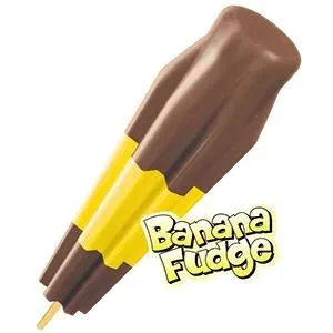 Bomb Pop banana and fudge layered ice bar