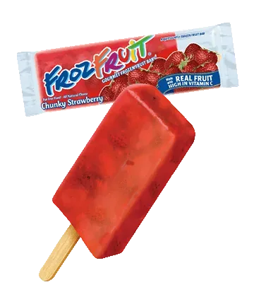 FrozFruit chunky strawberry bar made with real fruit