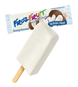 FrozFruit creamy coconut bar