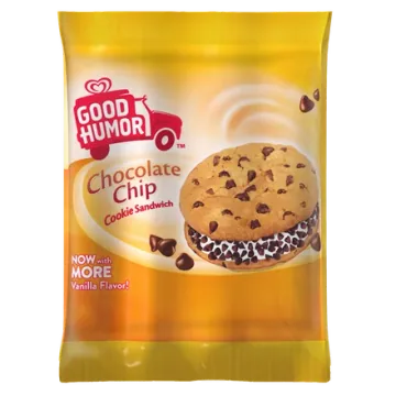 Good Humor chocolate chip cookie ice cream sandwich